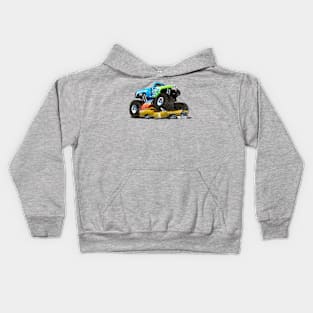 Cartoon monster truck Kids Hoodie